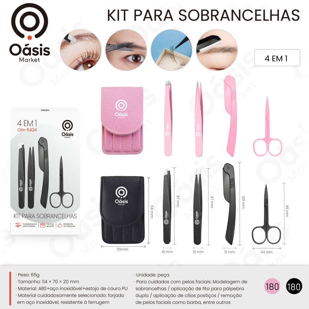 Kit para Sobrancelhas 114mm OIH-5424