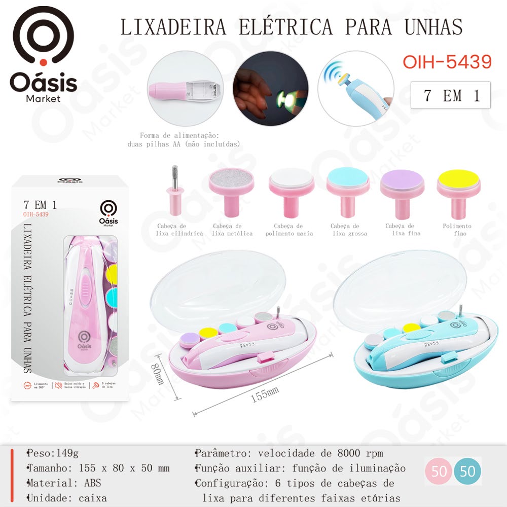 Lixadeira Elétrica para Unhas 155mm OIH-5439