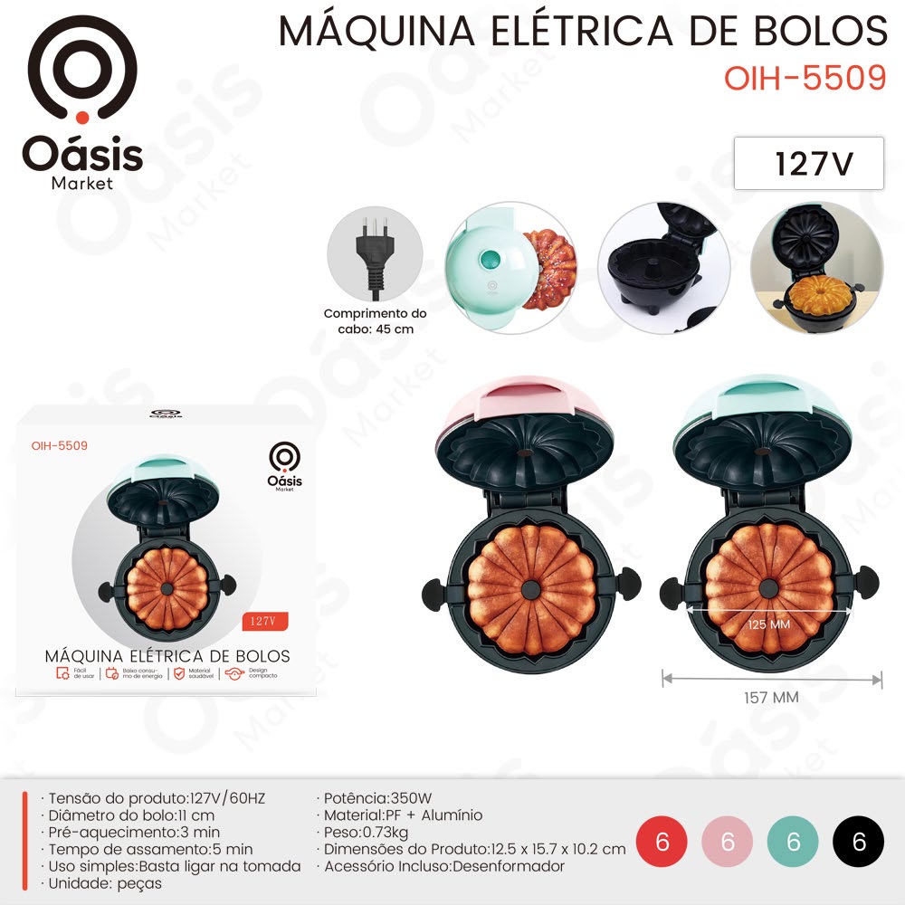 Máquina Elétrica de Bolos 15.7cm OIH-5509