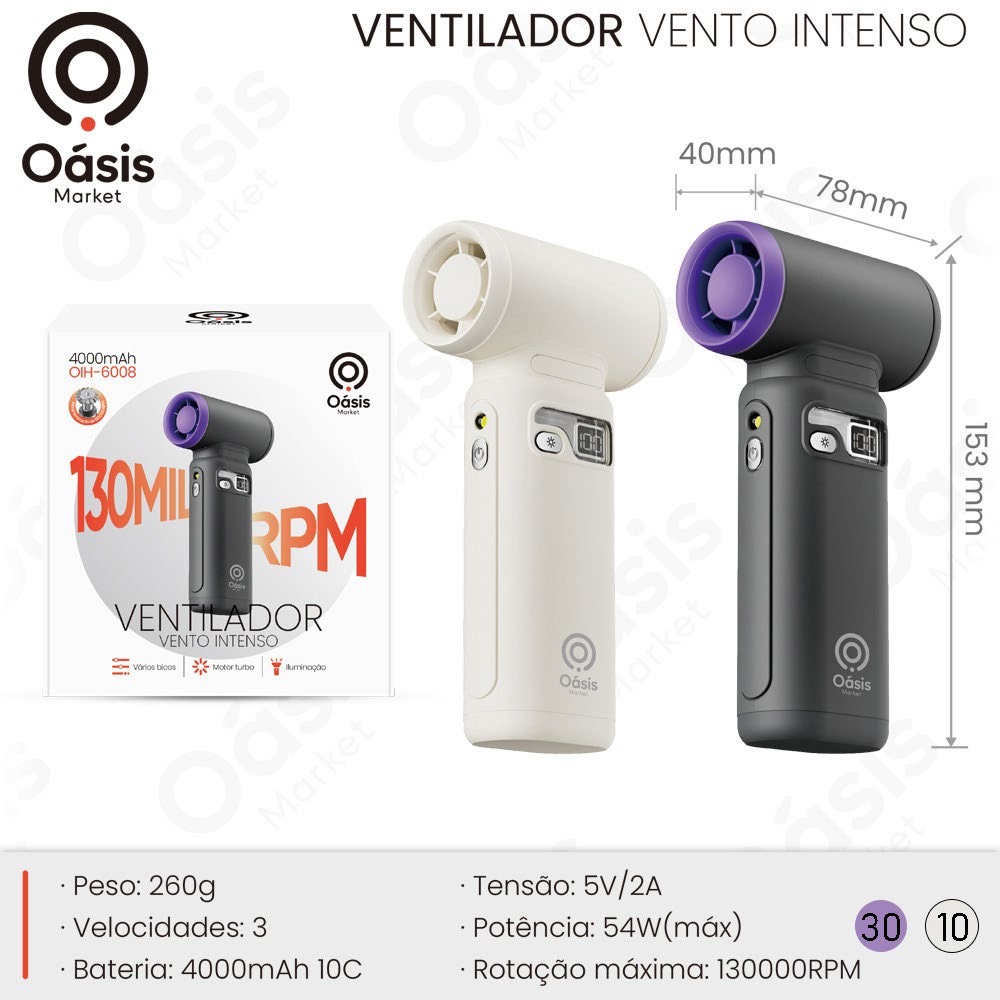 Ventilador Vento Intenso OIH-6008