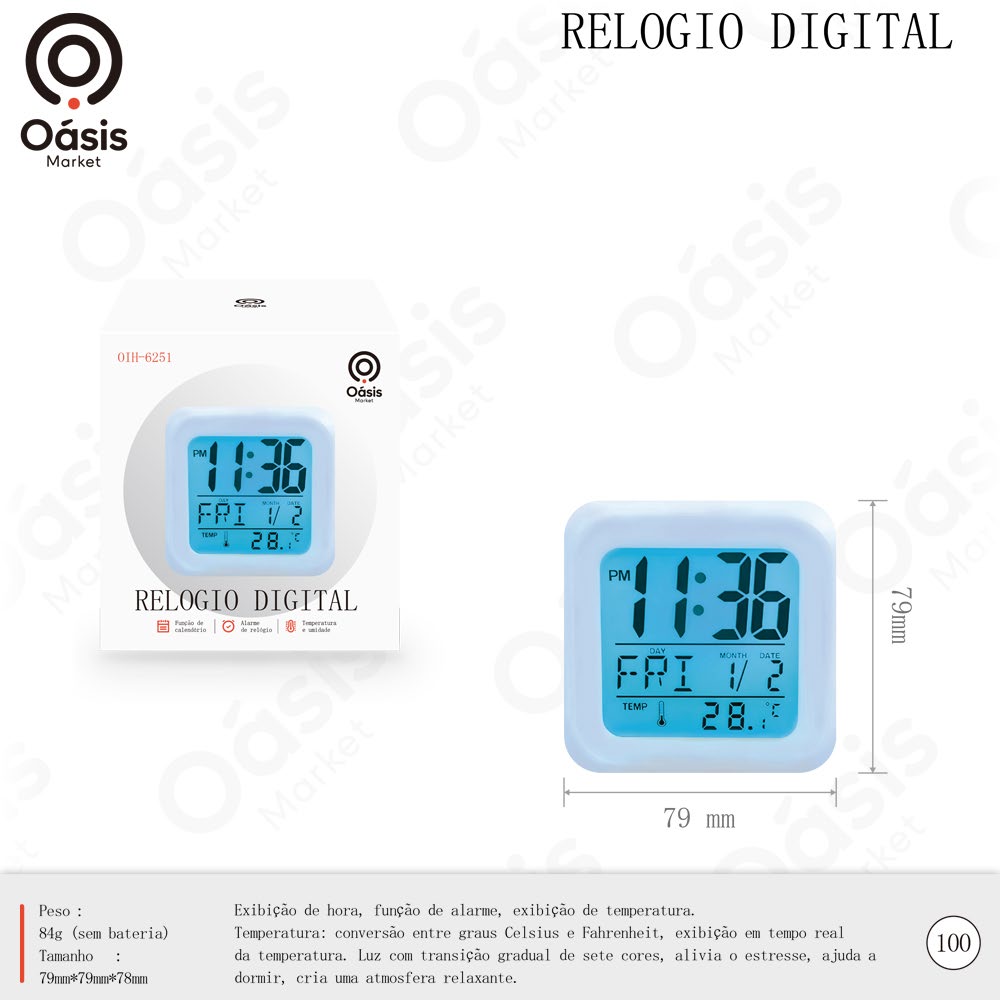 Relogio Digital OIH-6251