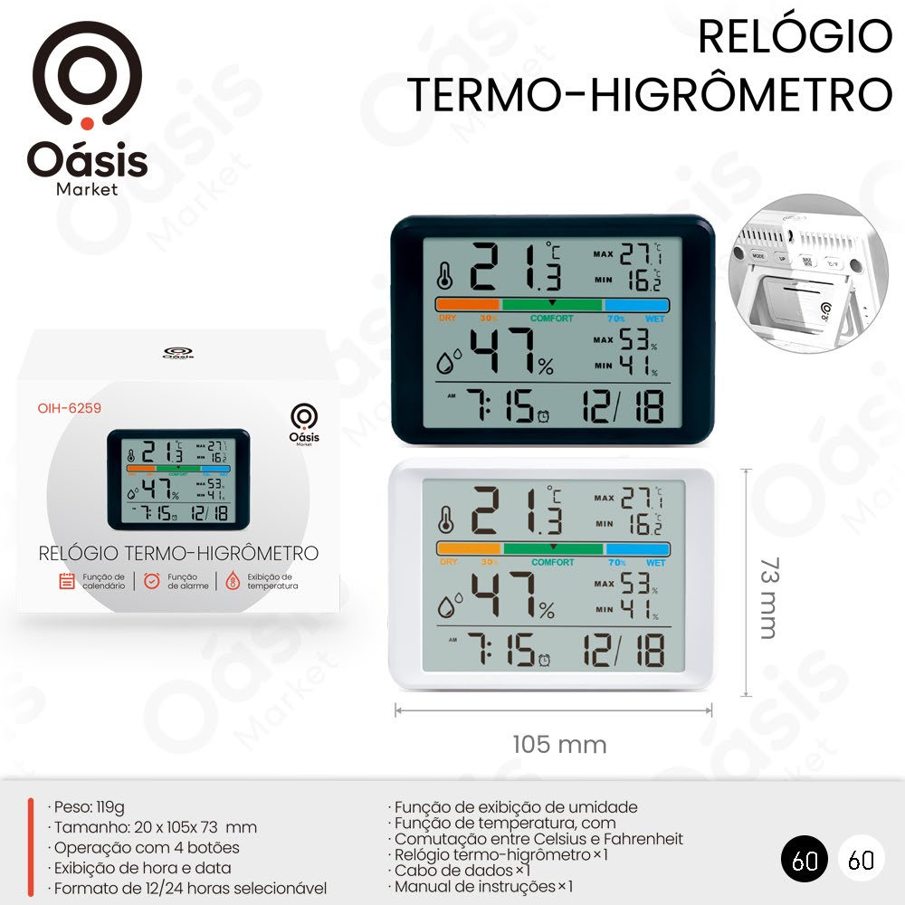 Relógio 105mm OIH-6259
