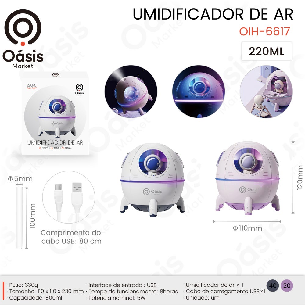 Umidificador de Ar 230mm OIH-6617