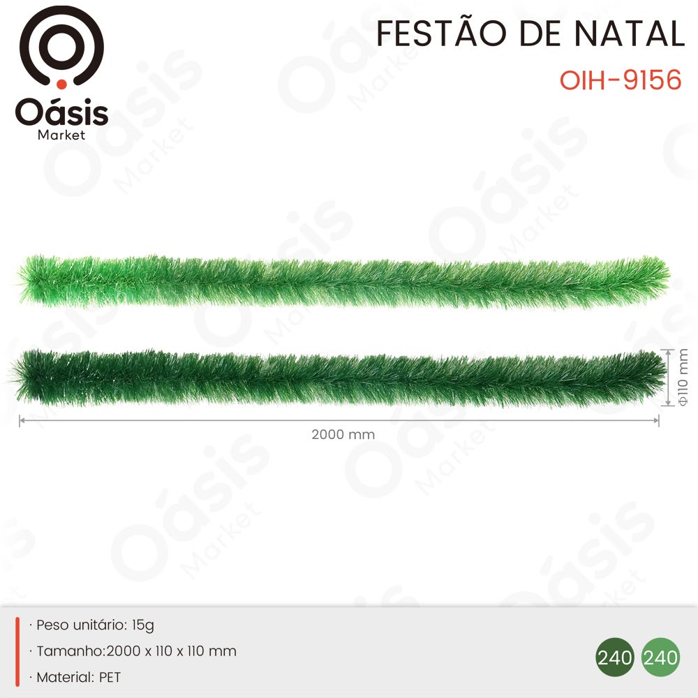 Festão de Natal 2000mm OIH-9156