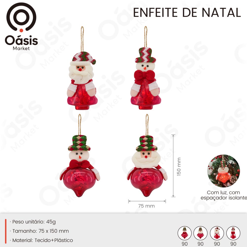 Enfeite de Natal 150mm OIH-9214