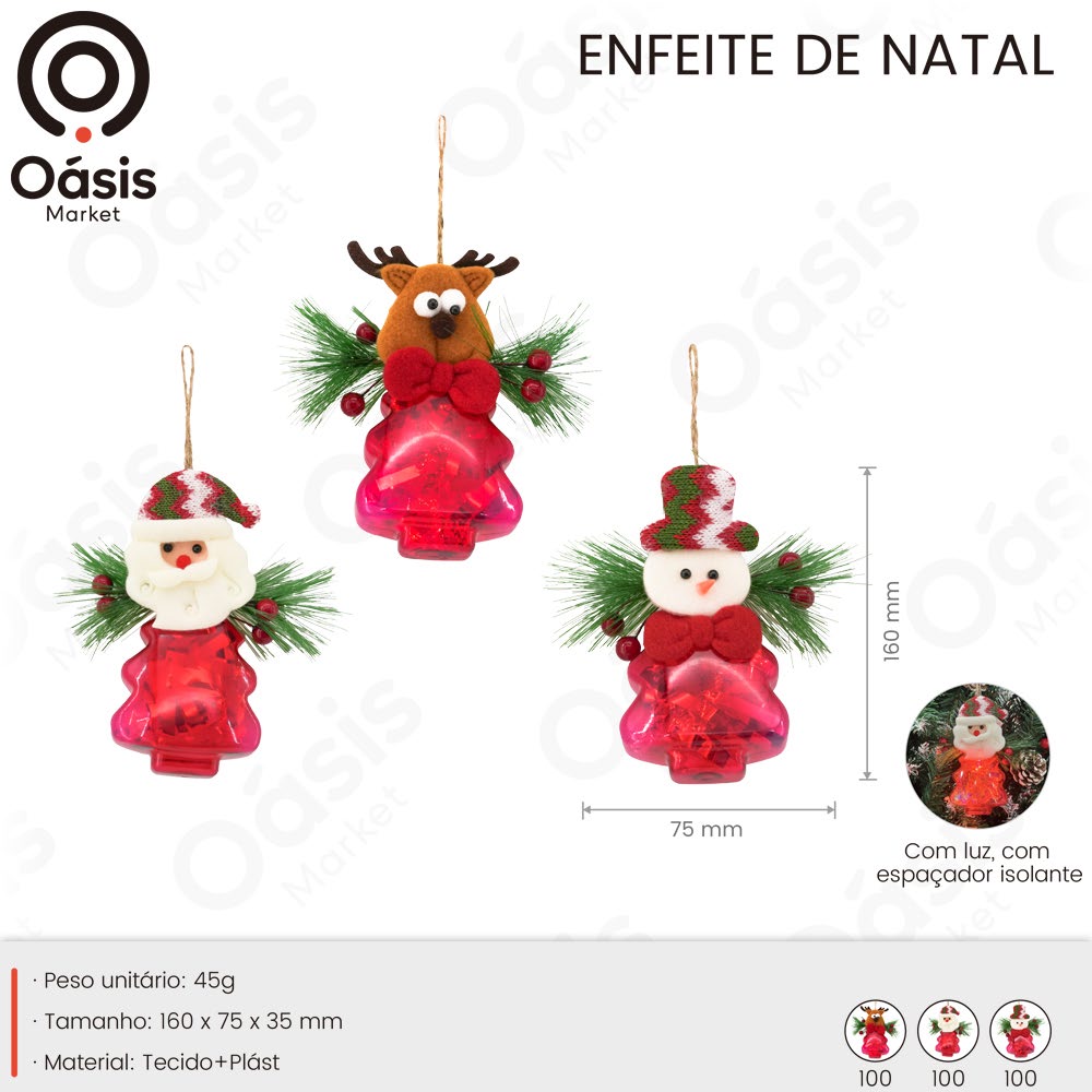 Enfeite de Natal 160mm OIH-9216
