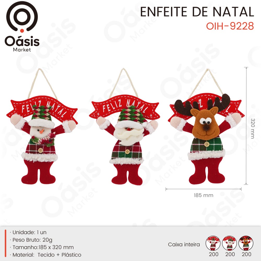 Enfeite de Natal 320mm OIH-9228