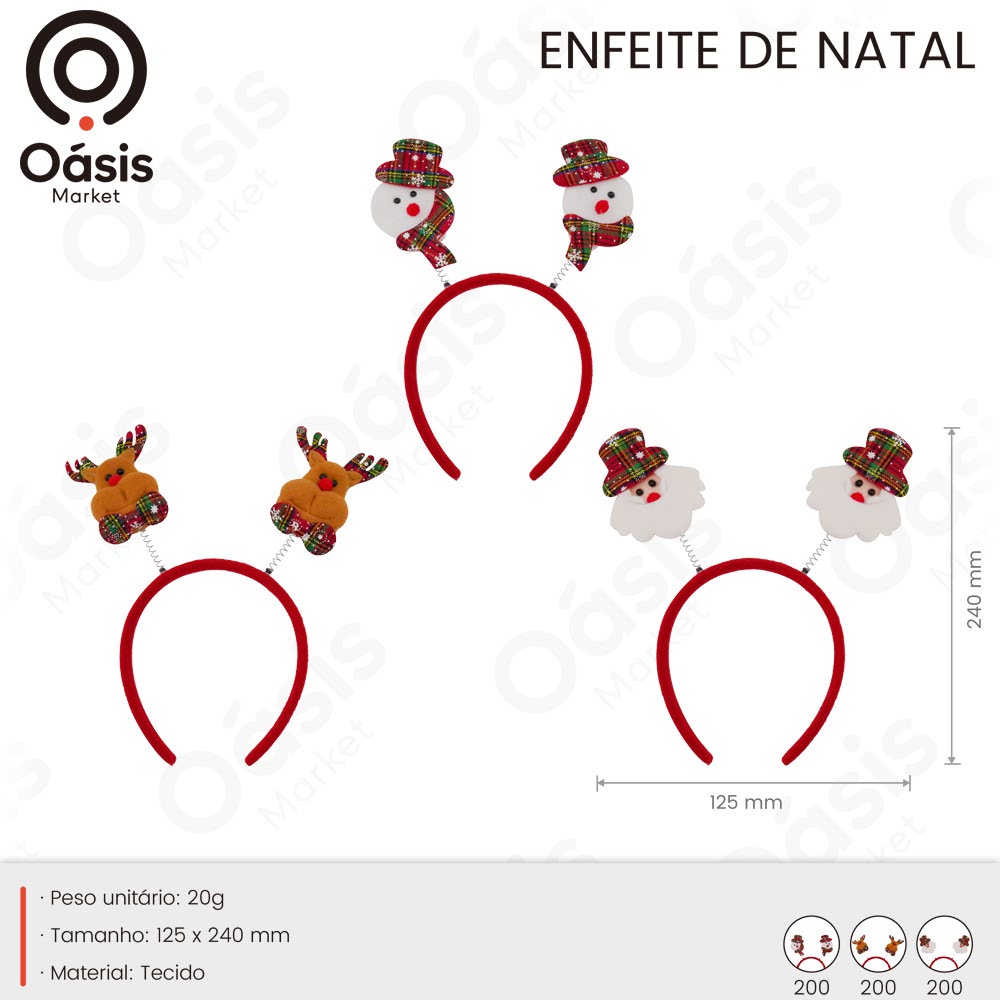 Enfeite de Natal 240mm OIH-9417