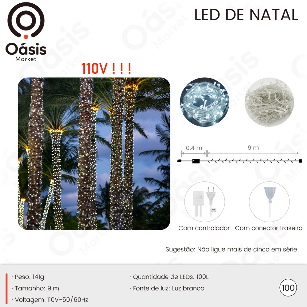 LED de Natal 9m OIH-9627