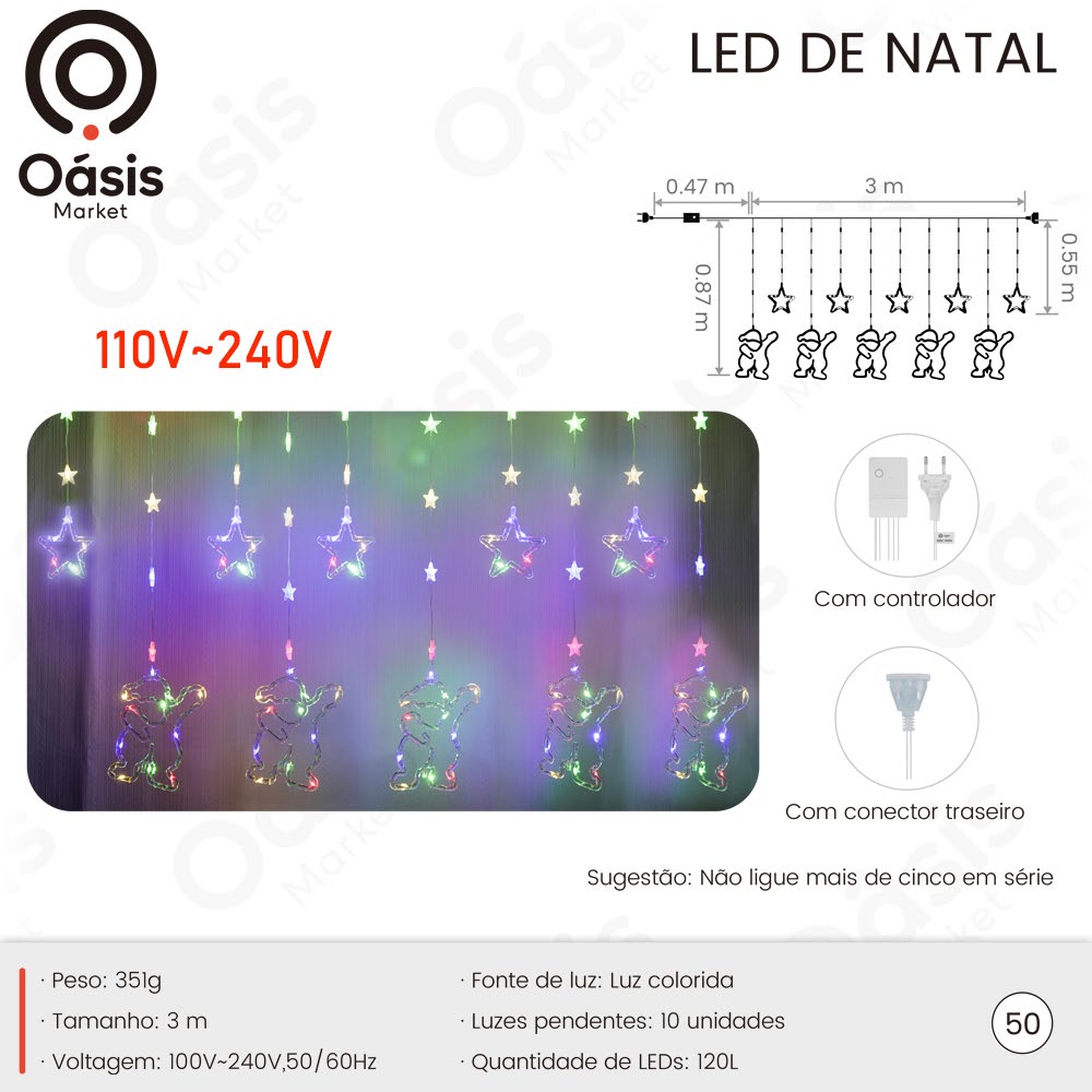 LED de Natal 10m OIH-9656