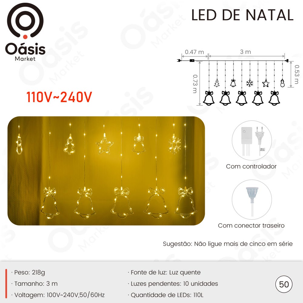 LED de Natal 110L OIH-9658