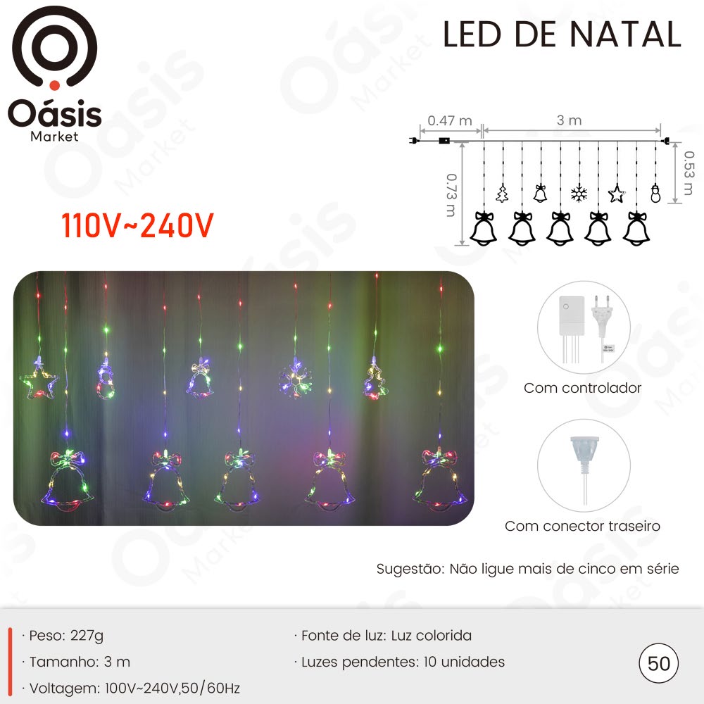 LED de Natal 10m OIH-9659