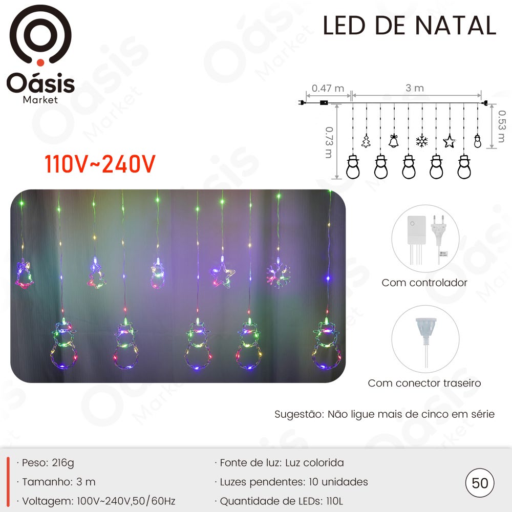 LED de Natal 10m OIH-9663
