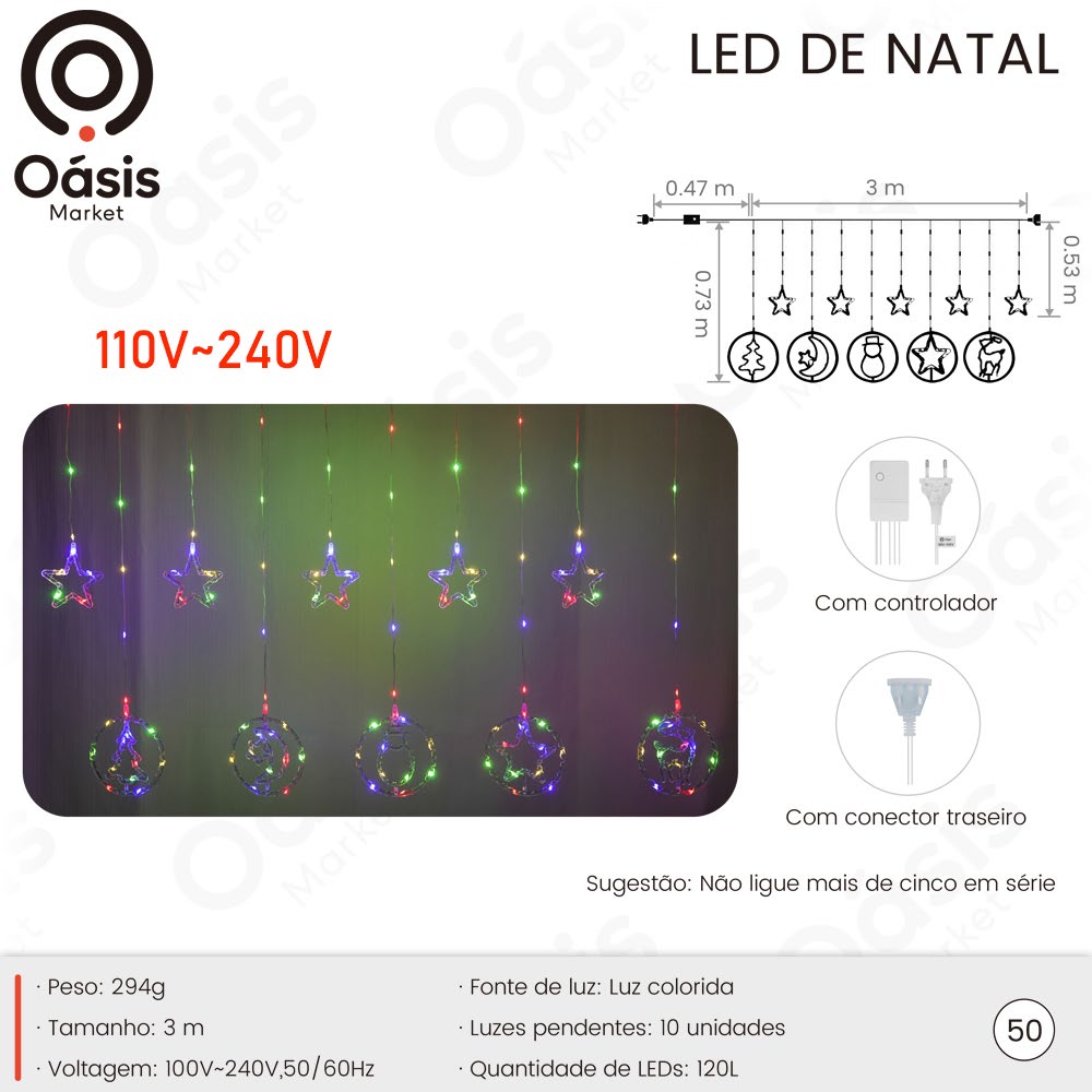 LED de Natal 10m OIH-9664