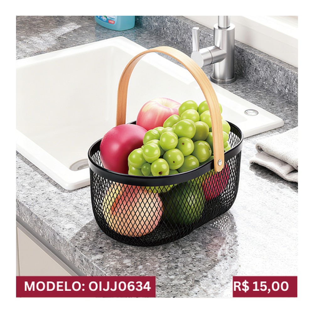 CESTA DE ARMAZENAMENTO 23x15x9cm OIJJ0634