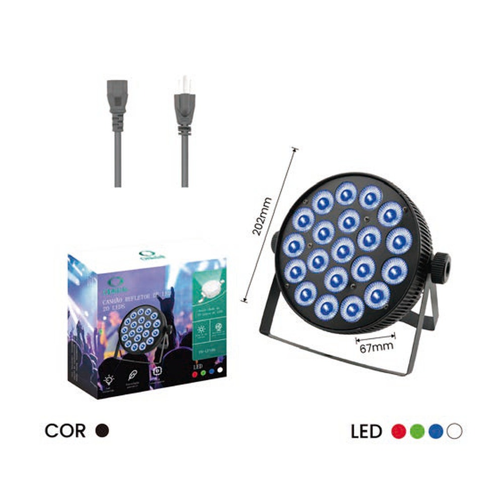 CANHÃO REFLETOR DE LED 80W ON-LP186