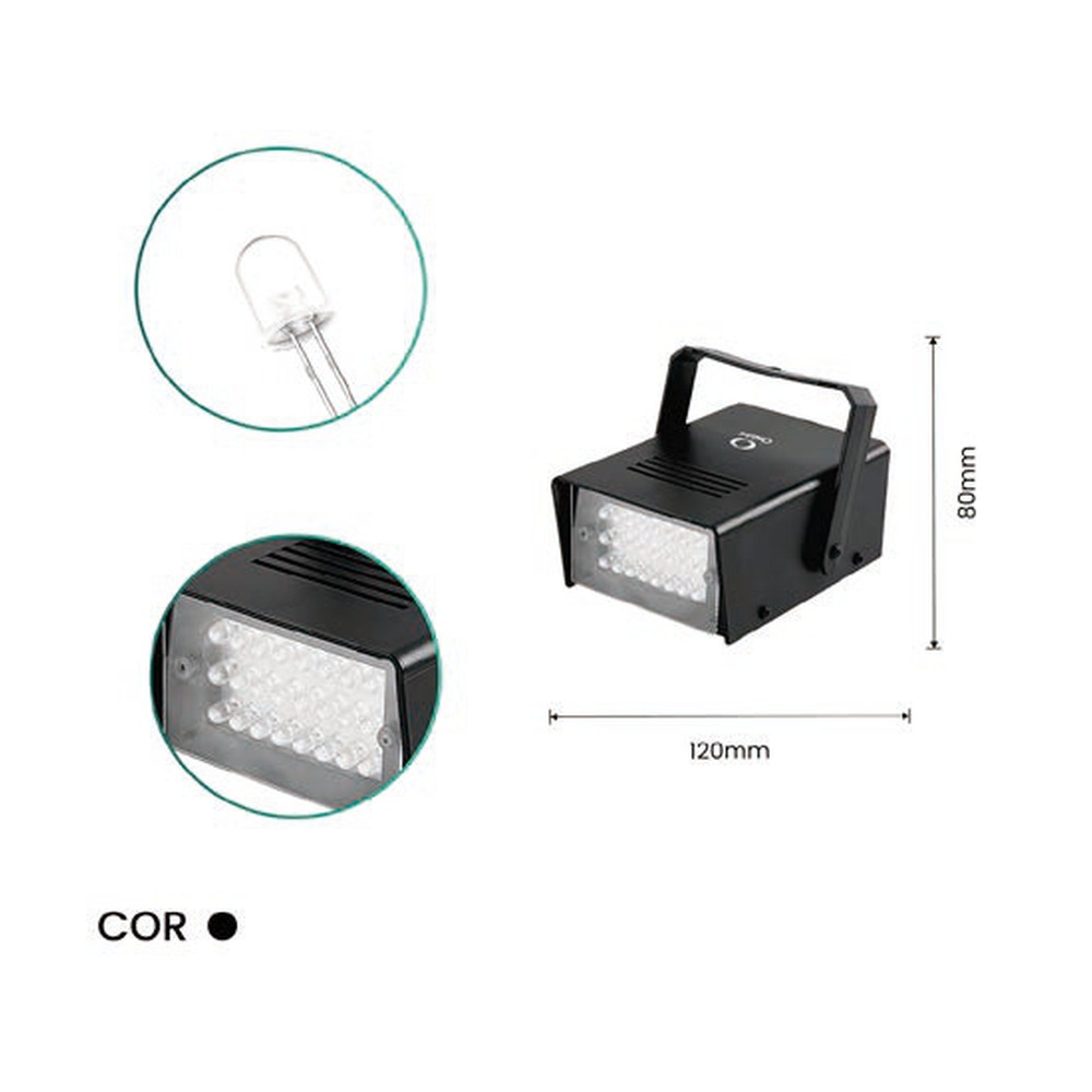 MINI STROBO LED 3W ON-LP191
