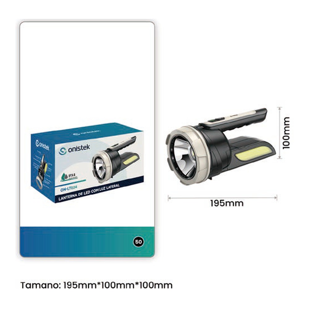 LANTERNA C/ LUZ LATERAL ON-LT024