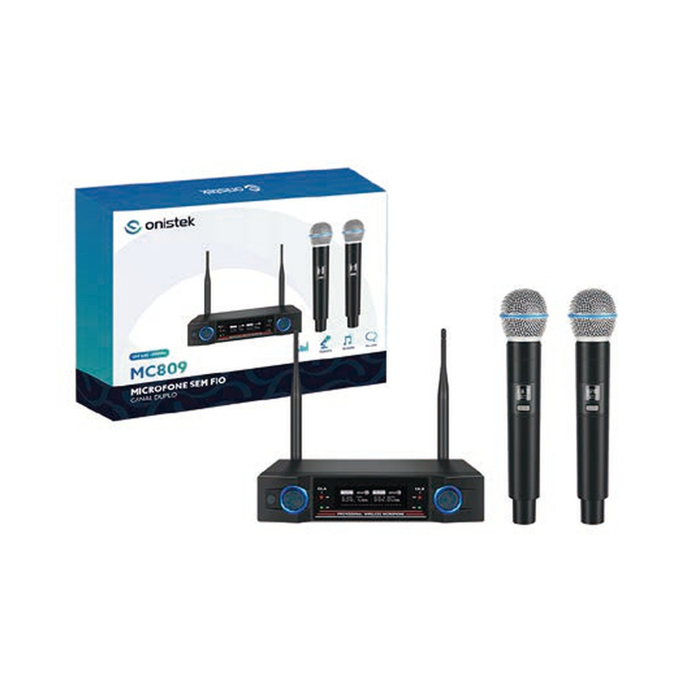 MICROFONE SEM FIO UHF ON-MC809