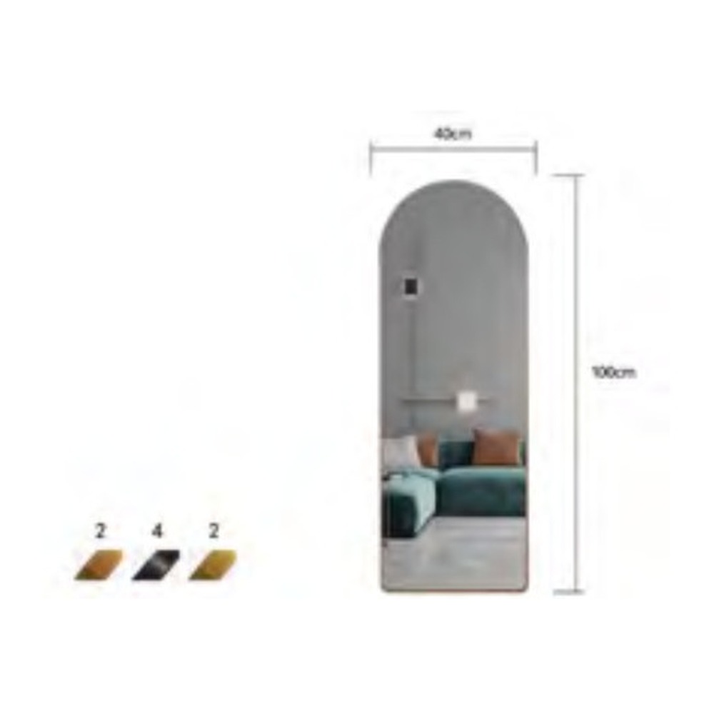 ESPELHO arco 100x40cm OPA-Z069