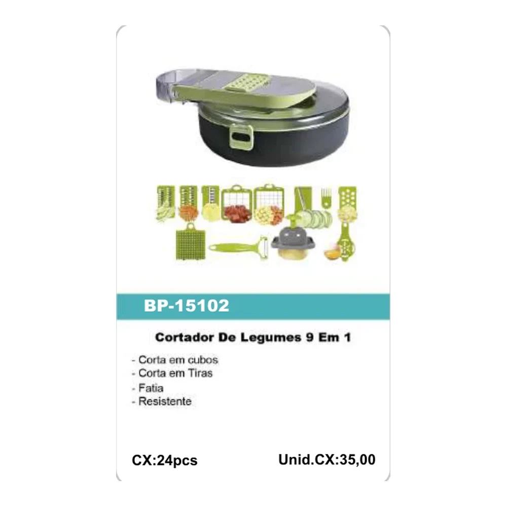 Cortador De Legumes 9 Em 1 BP-15102