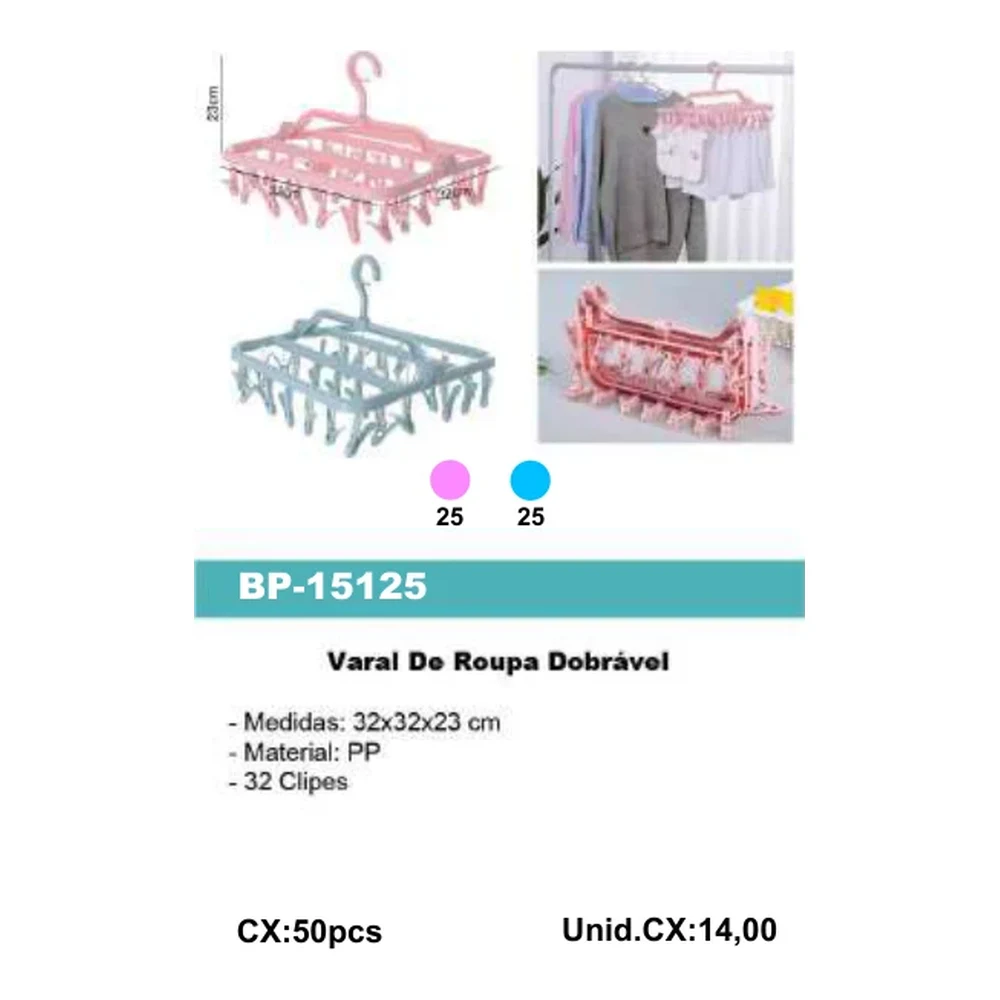 Varal De Roupa Dobrável BP-15125