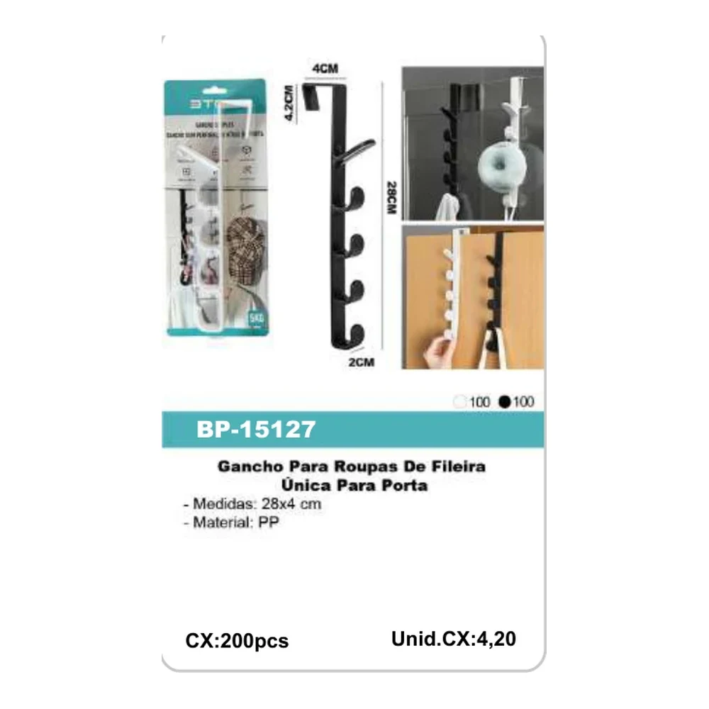 Gancho Para Roupas De Fileira BP-15127