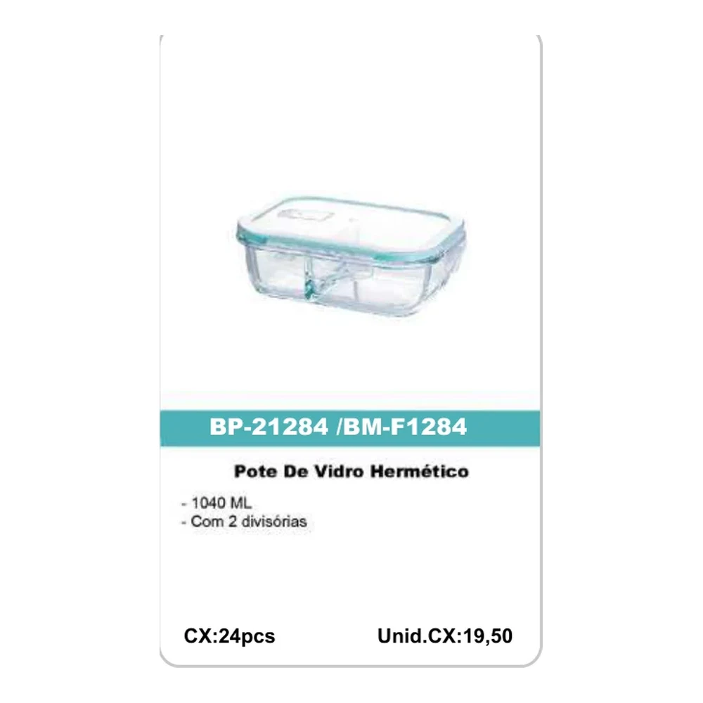 Pote De Vidro Hermético BP-21284
