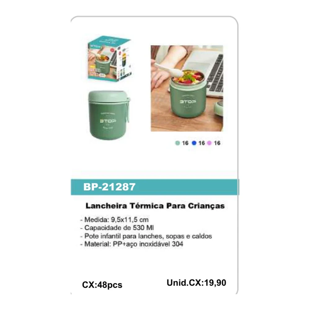 Lancheira Térmica Para Crianças BP-21287