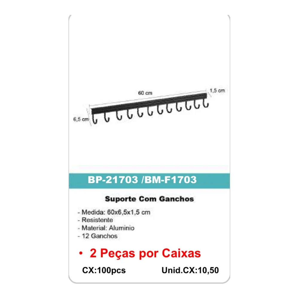 Suporte Com Ganchos BP-21703