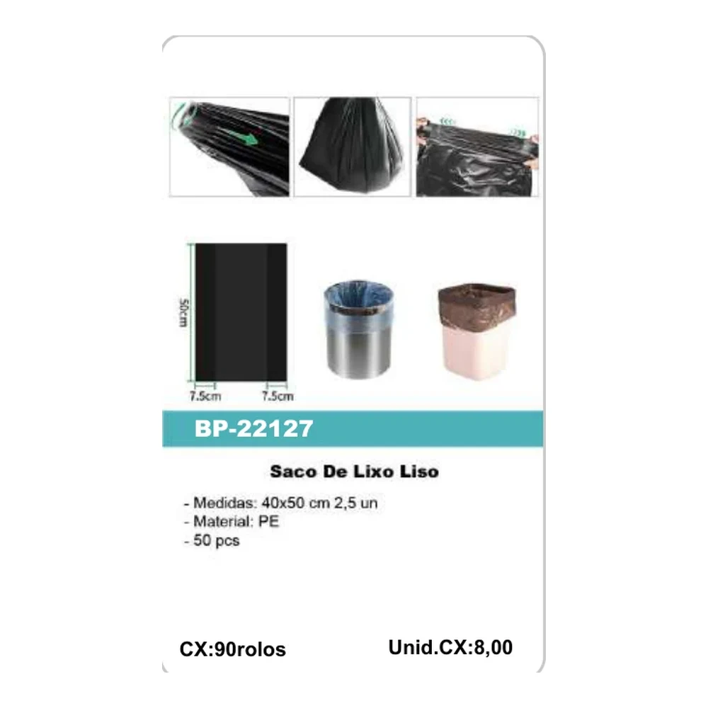 Saco De Lixo Liso BP-22127