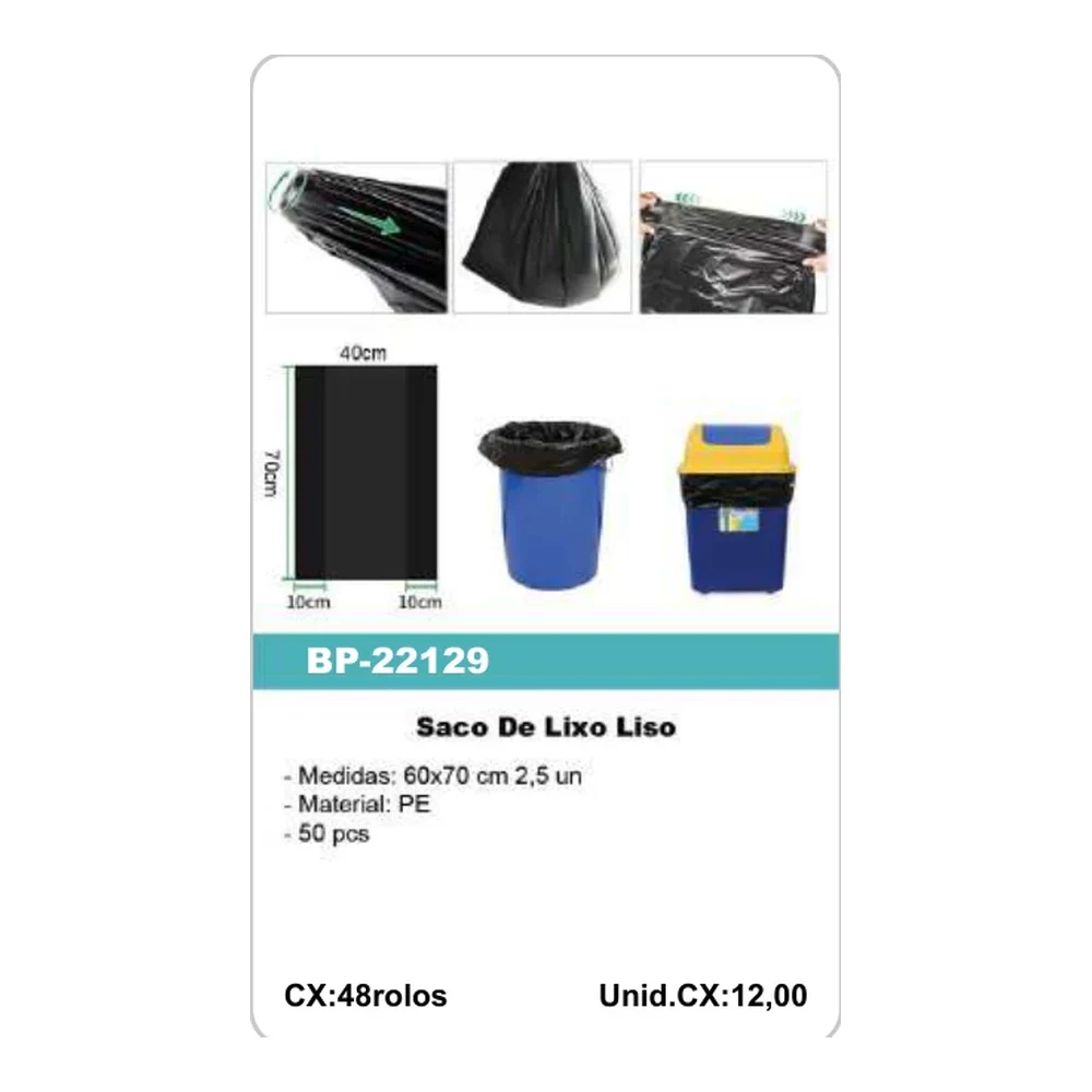 Saco De Lixo Liso BP-22129
