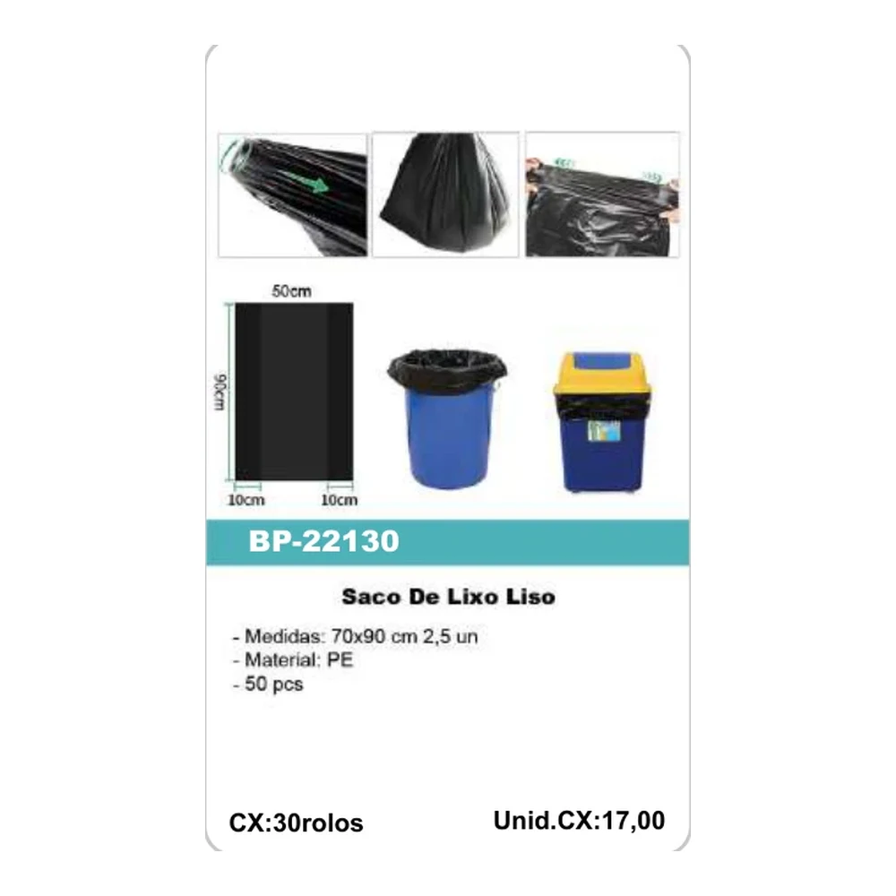 Saco De Lixo Liso BP-22130