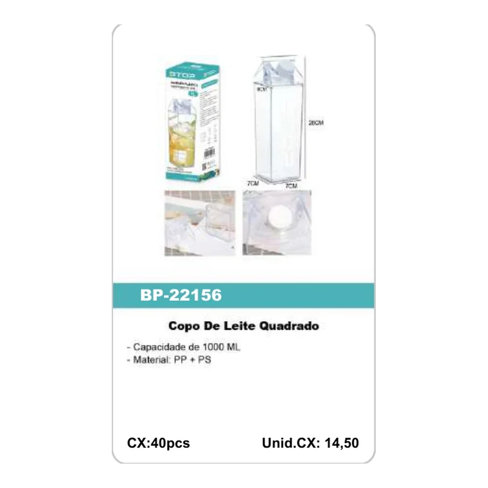 Copo De Leite Quadrado BP-22156