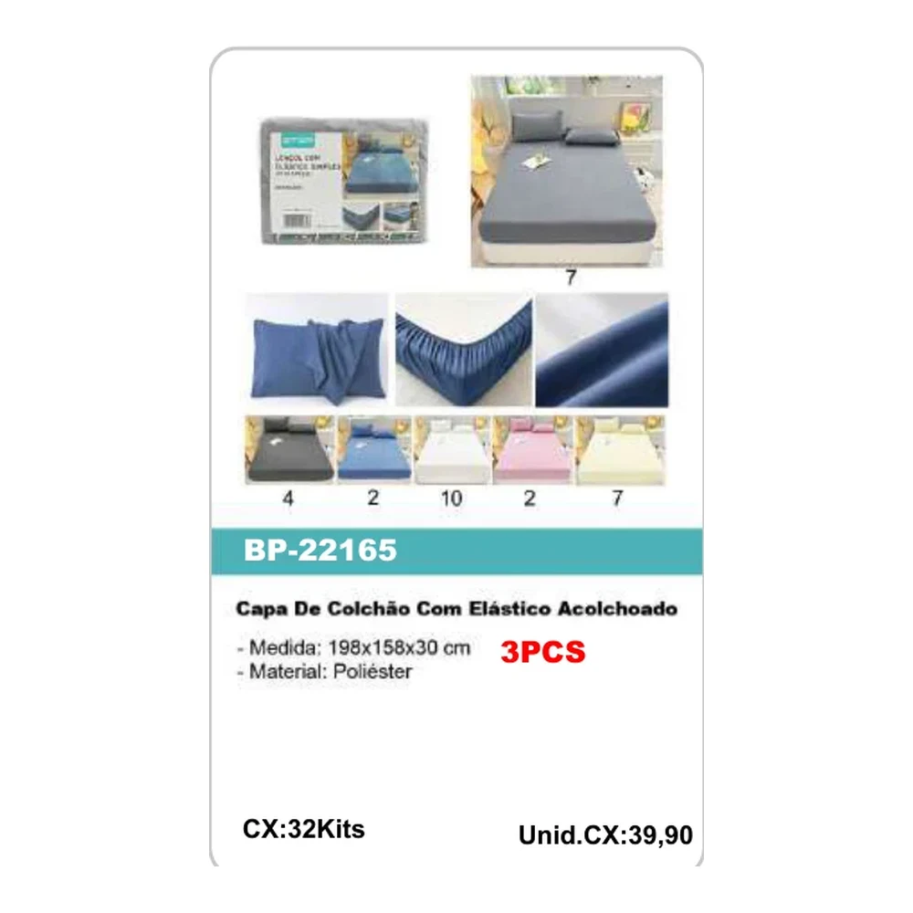 Capa De Colchão Com Elástico Acolchoado BP-22165
