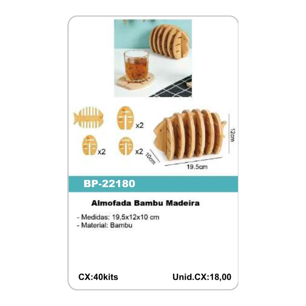 Almofada Bambu Madeira BP-22180