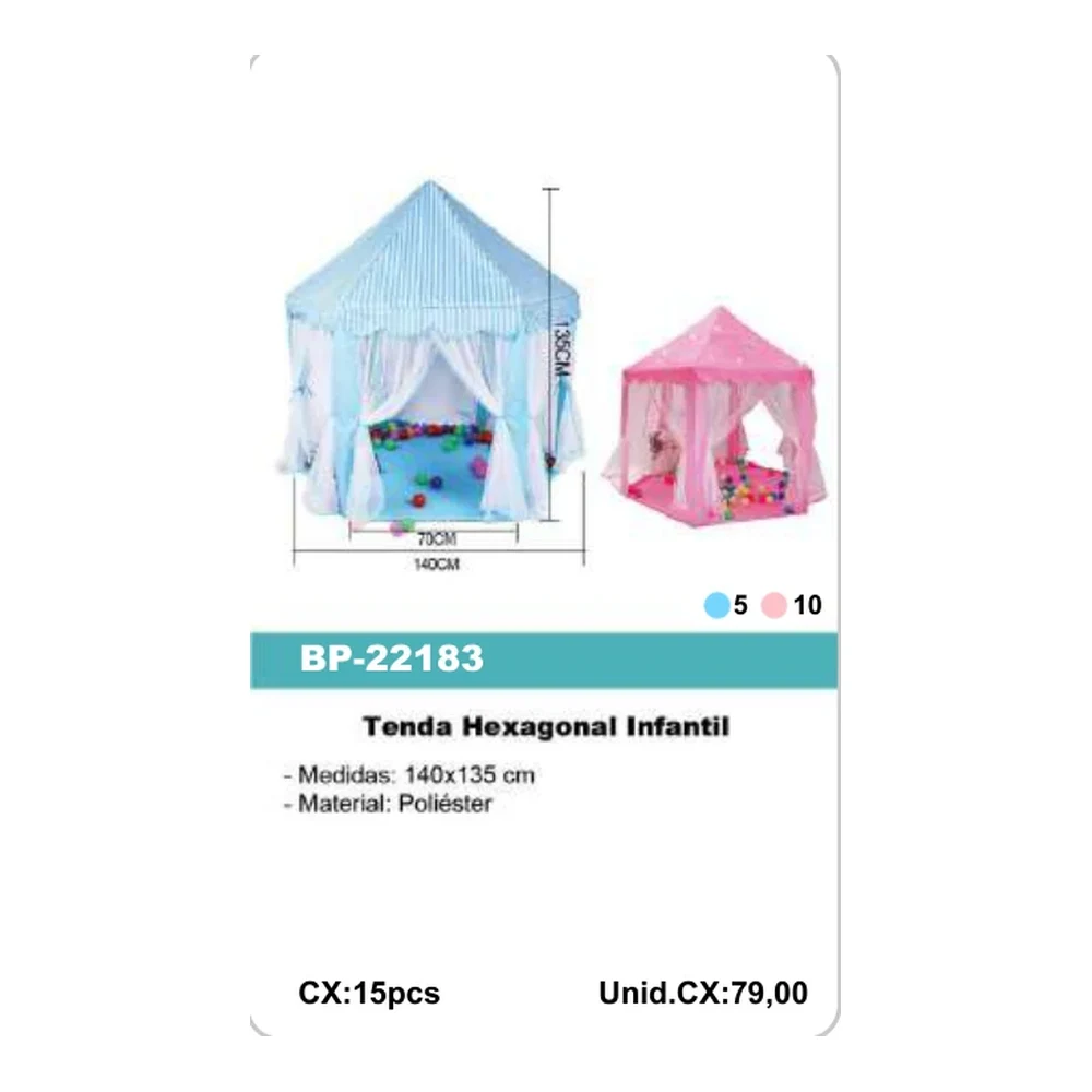 Tenda Hexagonal Infantil BP-22183