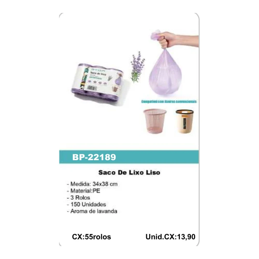 Saco De Lixo Liso BP-22189