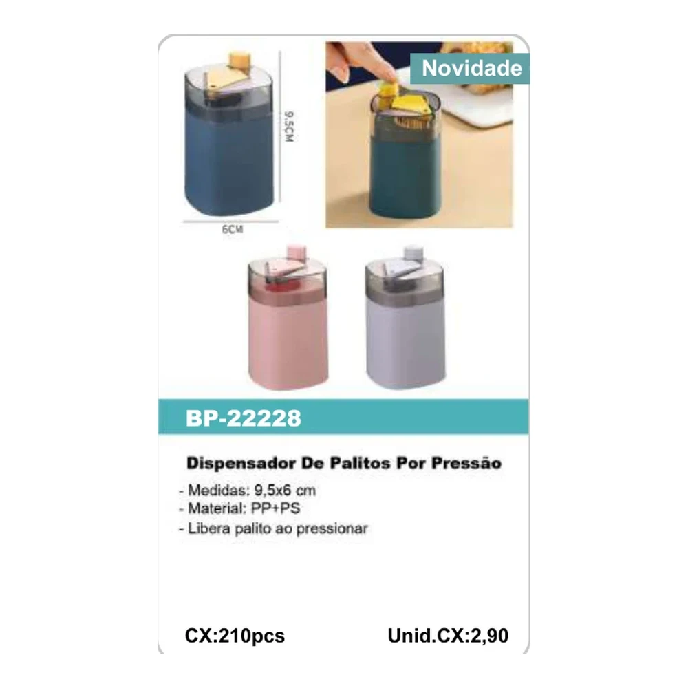 Dispensador De Palitos Por Pressão BP-22228