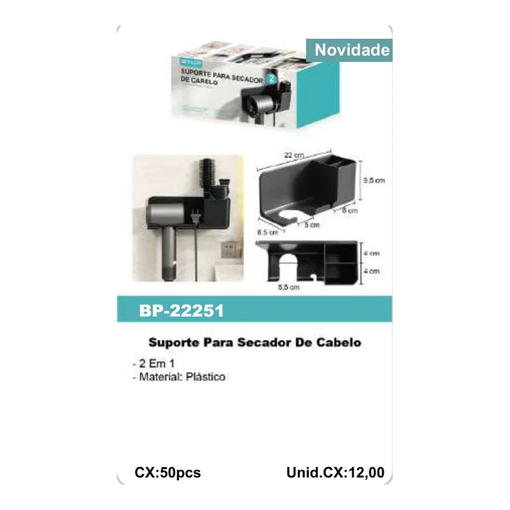 Suporte Para Secador De Cabelo BP-22251