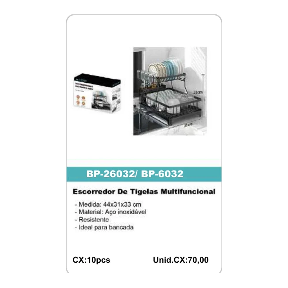 Escorredor De Tigelas Multifuncional BP-6032