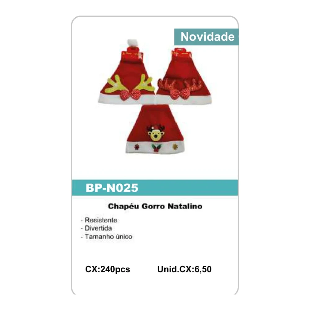 Chapéu Gorro Natalino BP-N025