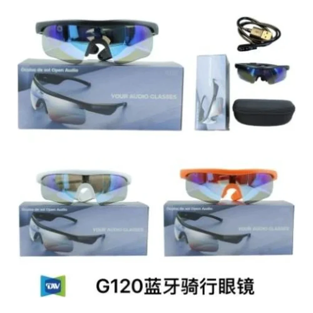 Óculos de Sol para ciclismo com Bluetooth Preto46,branco2,lanranja2