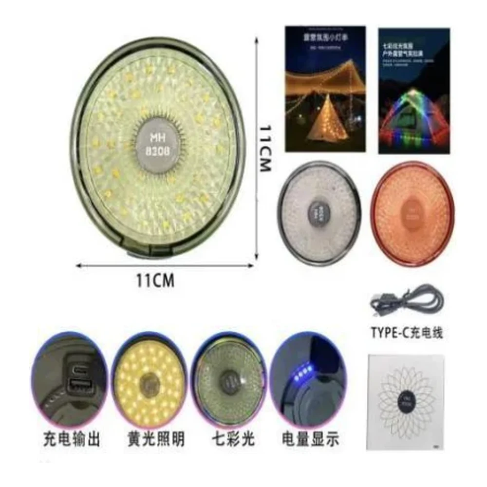 Luminária Led Solar USB Camping