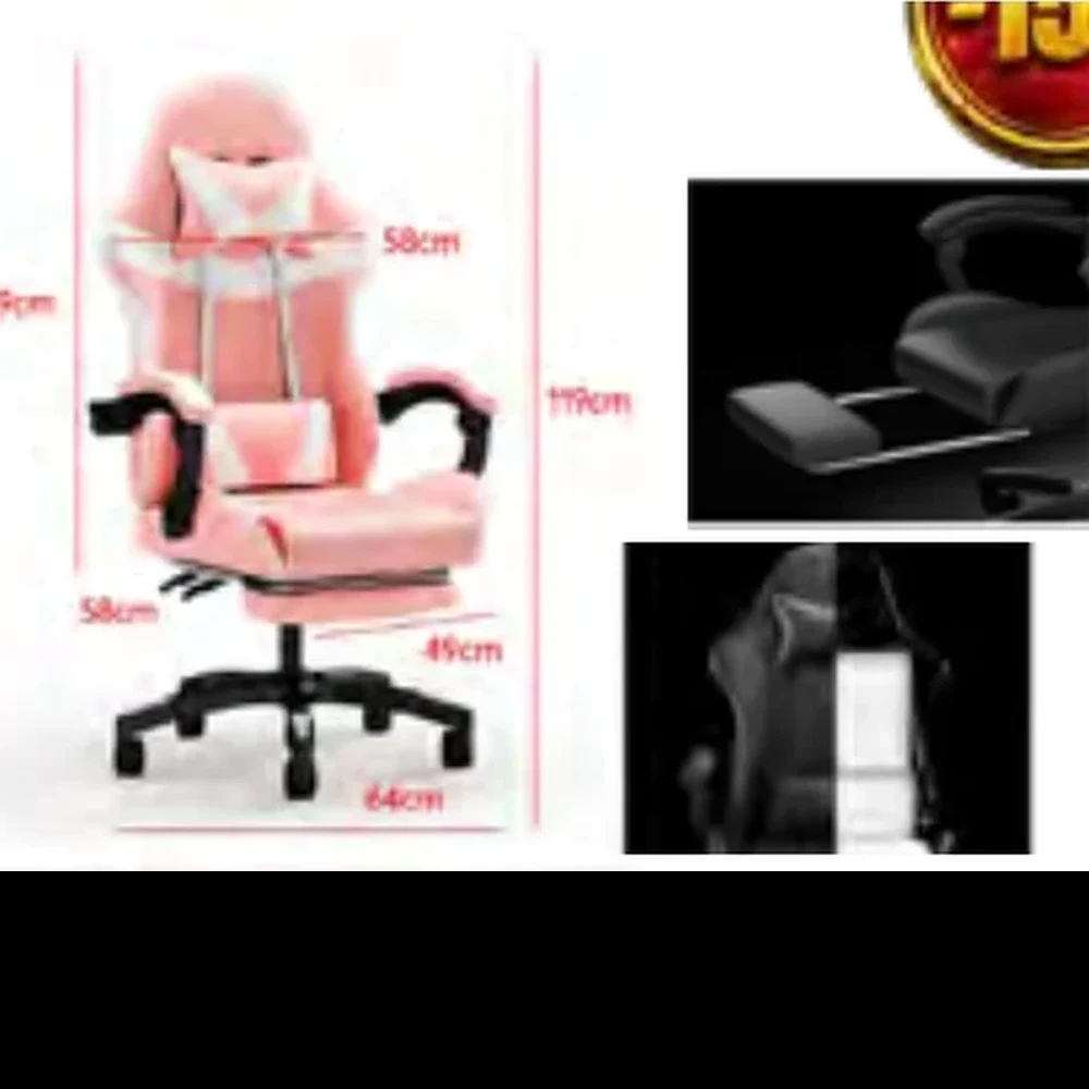 CADEIRA GAMER COR ROSA LC-001P