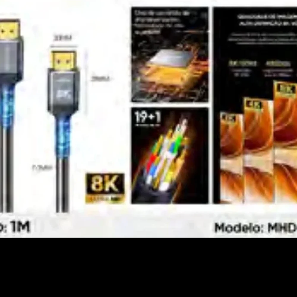CABO HDMI DE ALTA VELOCIDADE 8K 1M MHD-8101