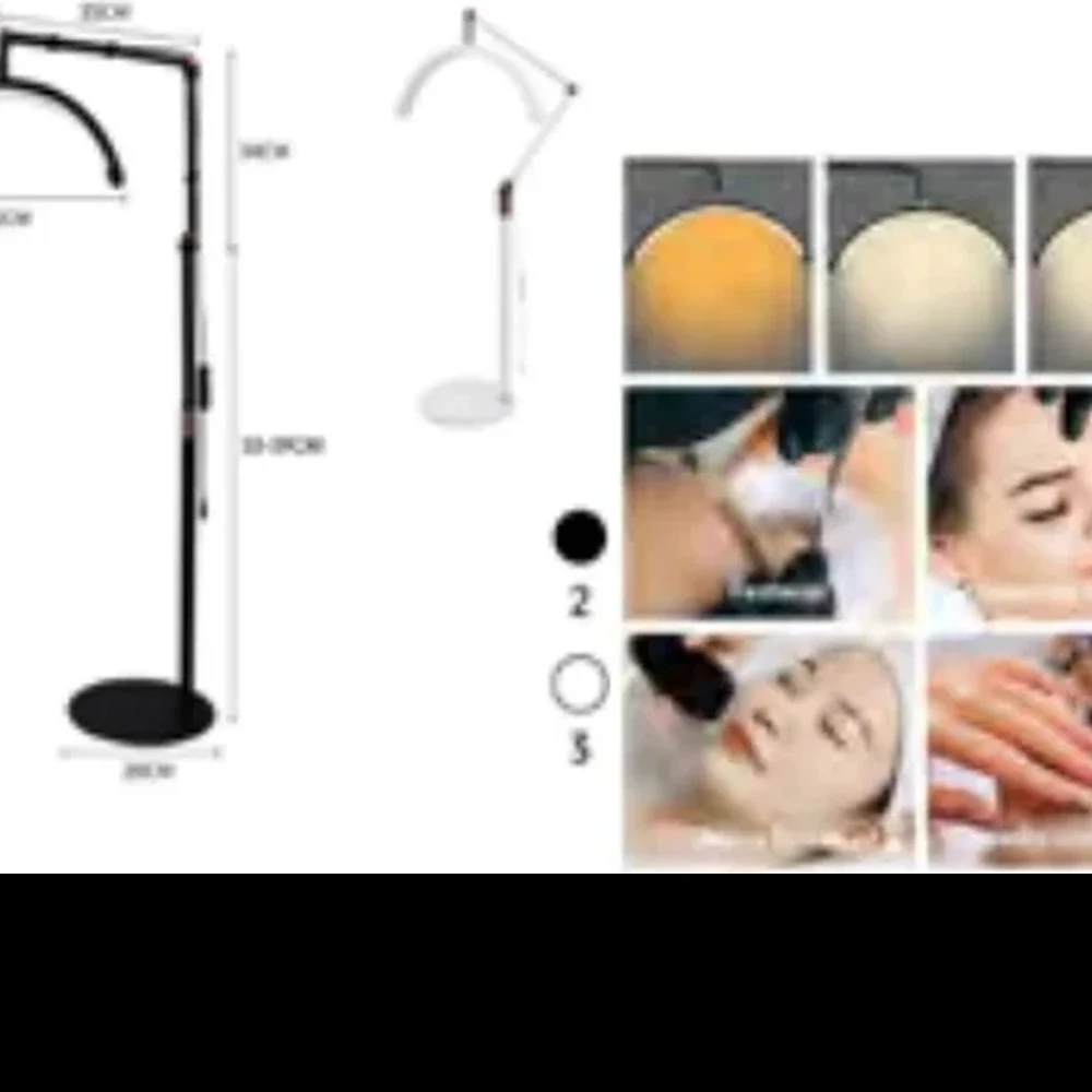 RING LIGHT MEIA LUA COM PEDESTAL MLG-170