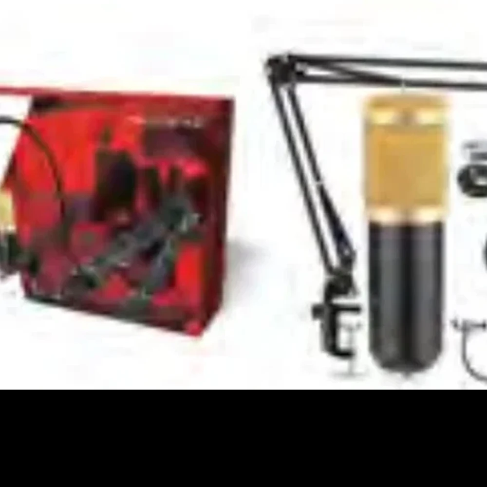 MICROFONE CONDENSADOR DOURADO MT-1026