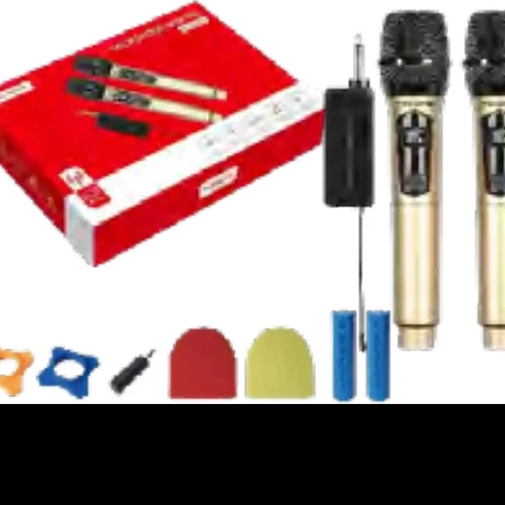 MICROFONE SEM FIO DOURADO MT-2306B
