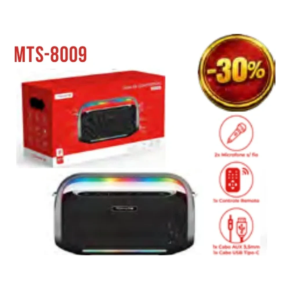CAIXA DE SOM PORTÁTIL MTS-8009